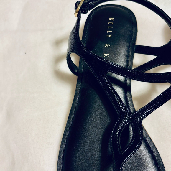 Black Kelly & Katie Zadia T-Strap Sandals - Picture 9 of 9
